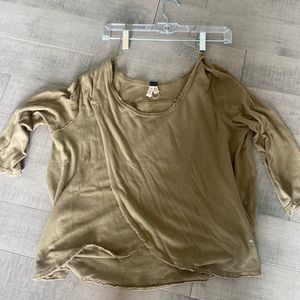 Free People criss cross shirt